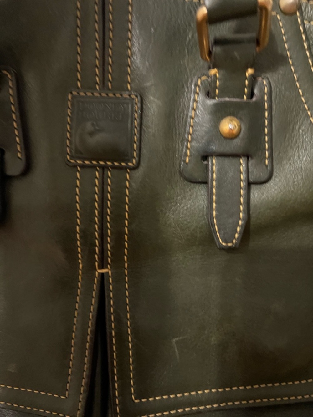 Dooney & Bourke Ivy Green Florentine Leather Satchel - Picture 4 of 10